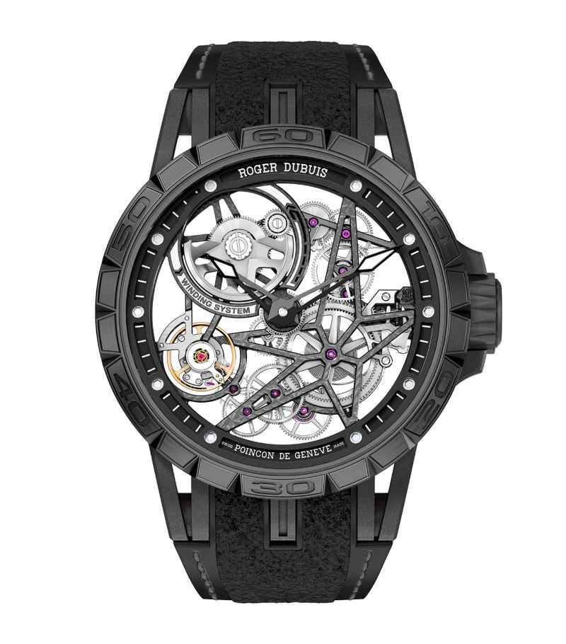Roger Dubuis Roger Dubuis X Pirelli Titanium Excalibur Spider Watch 45Mm