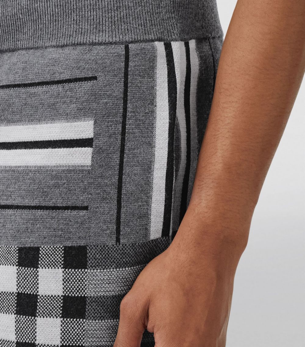 Burberry Burberry Wool-Blend Check Shorts