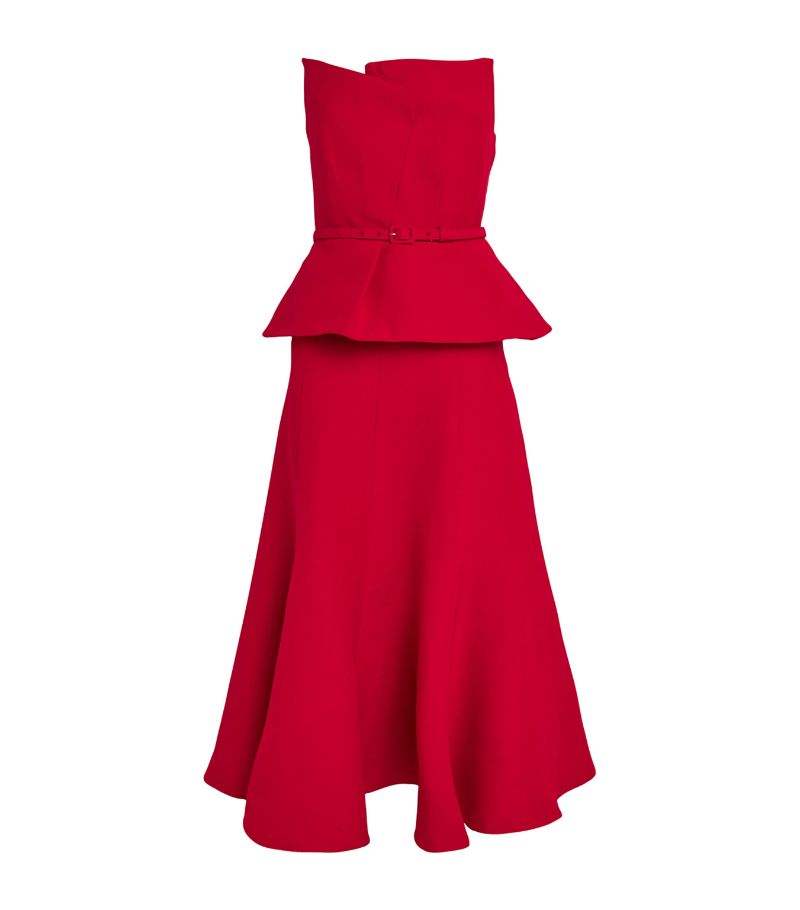 Roland Mouret Roland Mouret Wool-Silk Midi Dress