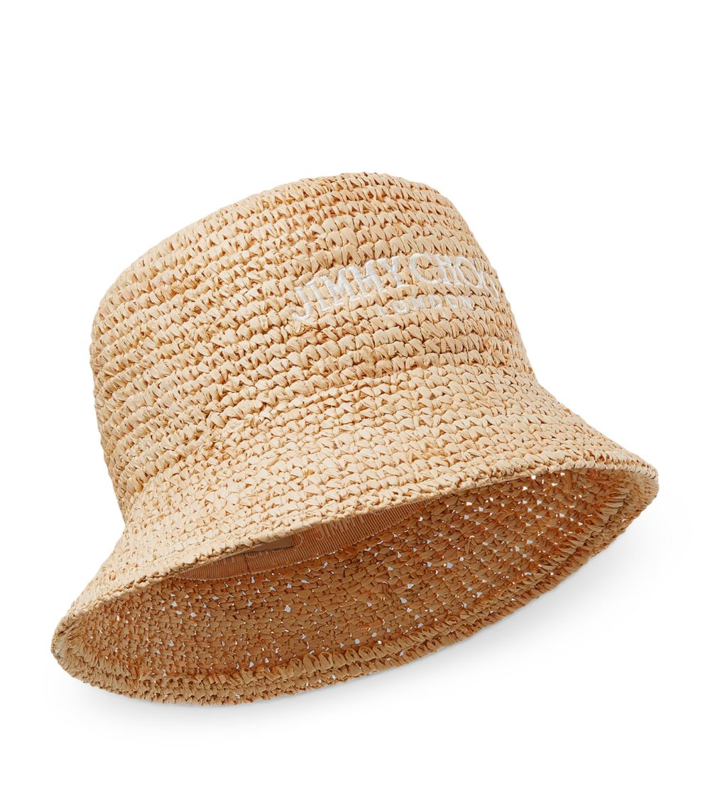 Jimmy Choo Jimmy Choo Raffia Atena Bucket Hat