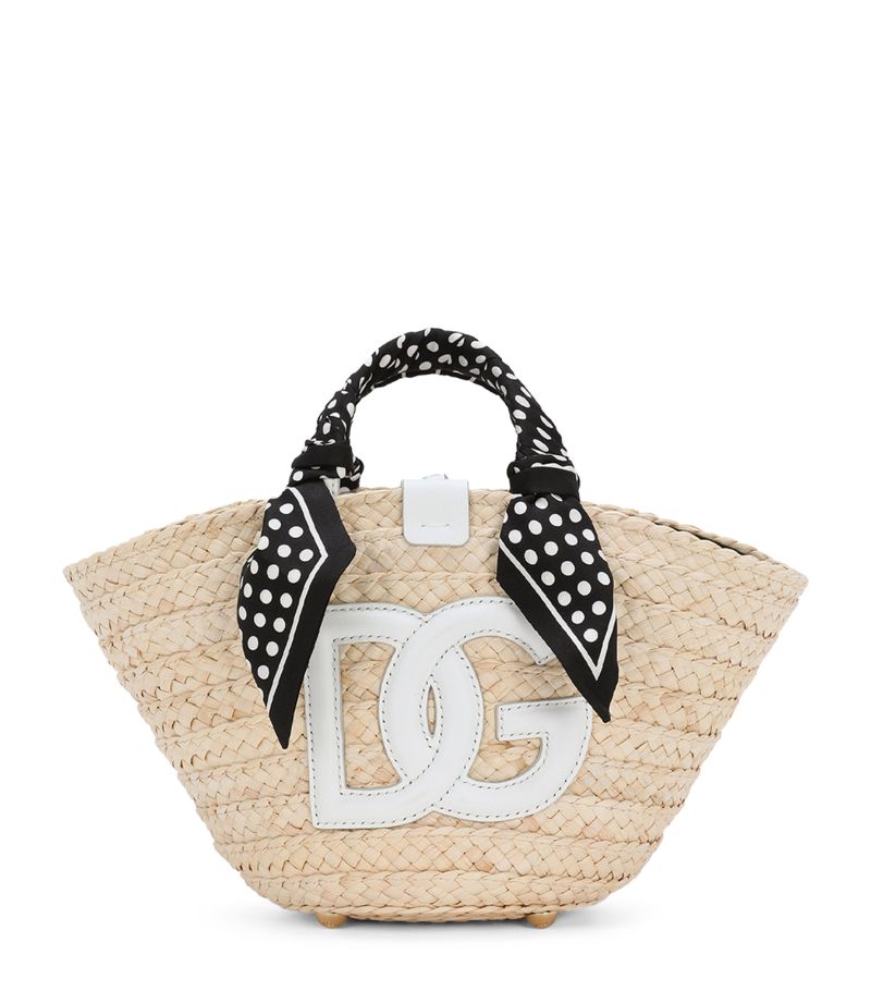 Dolce & Gabbana Dolce & Gabbana Small Straw Kendra Tote Bag