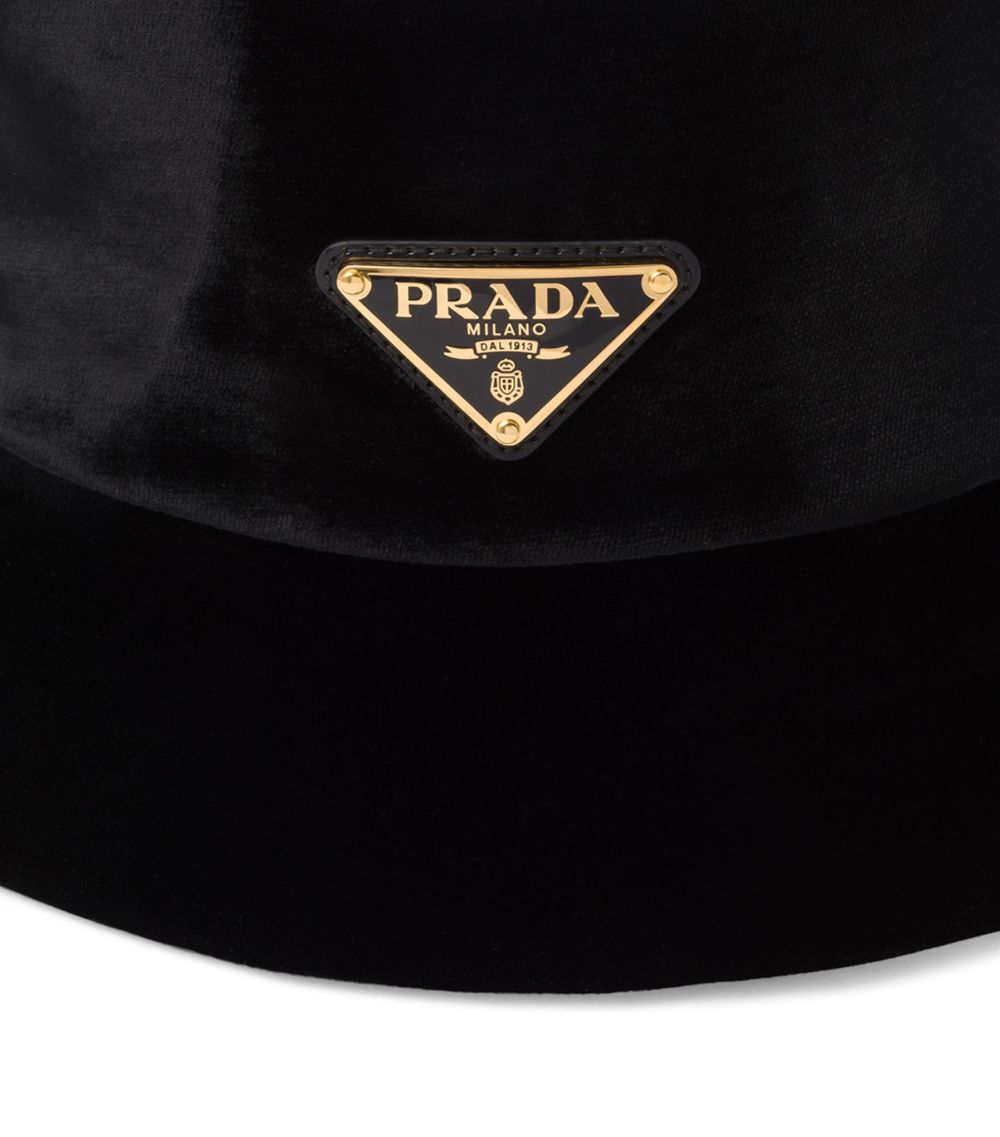 Prada Prada Velvet Bucket Hat