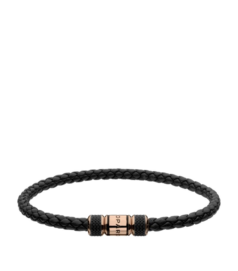 Chopard Chopard Leather And Rose Gold Classic Racing Bracelet