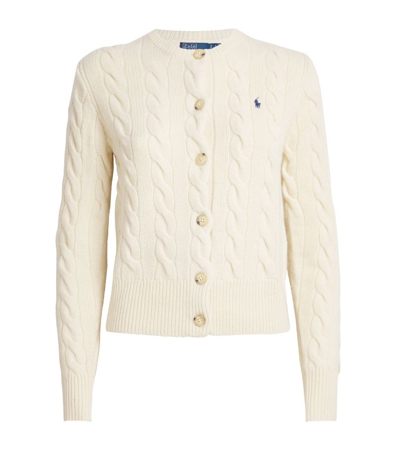 Polo Ralph Lauren Polo Ralph Lauren Wool-Cashmere Cable-Knit Cardigan