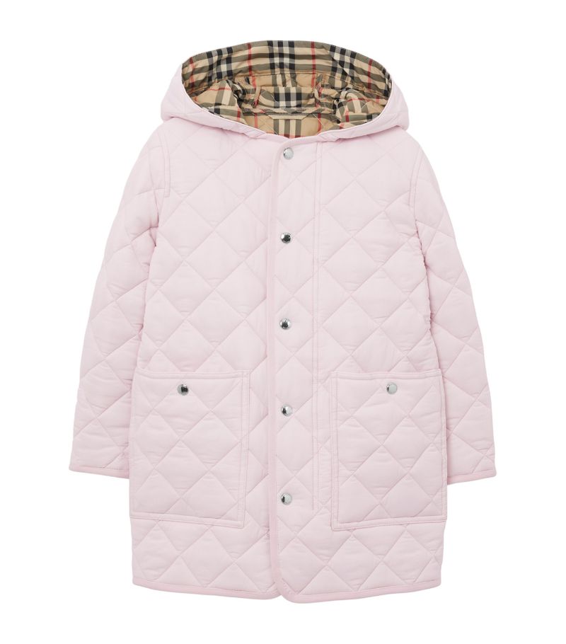 Burberry Burberry Kids Quilted Burberry Check Coat (3-14 Years)