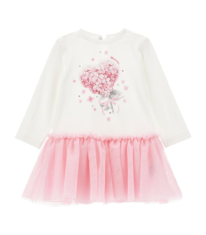 Monnalisa Monnalisa Stretch-Cotton Tulle Dress (3-36 Months)