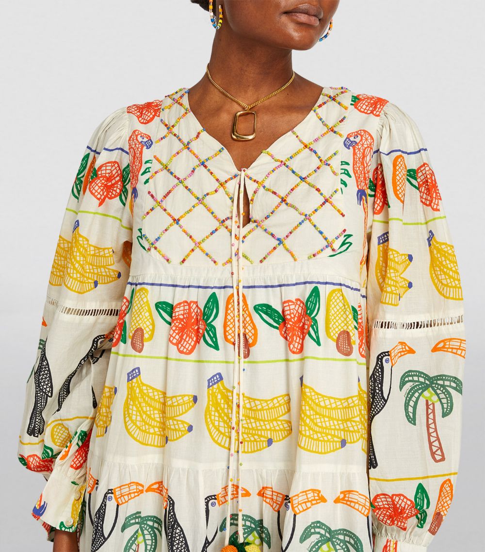 Farm Rio Farm Rio Patterned Midi Dress