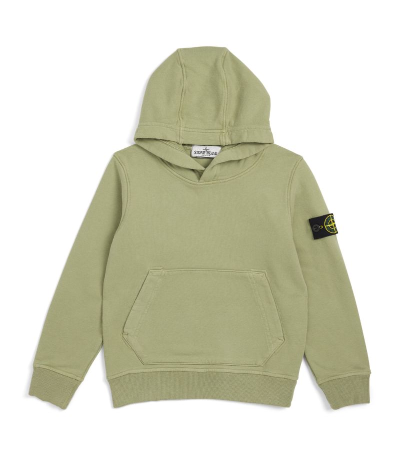 Stone Island Junior Stone Island Junior Cotton Logo Hoodie (4-14 Years)