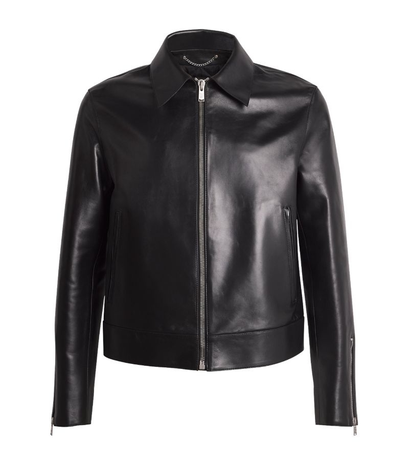 Lanvin Lanvin Leather Collared Jacket