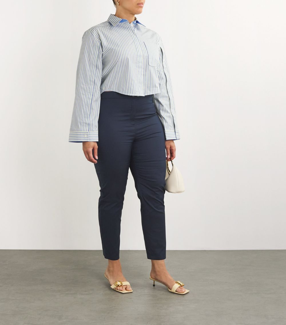 Marina Rinaldi Marina Rinaldi Cotton-Blend Tailored Trousers