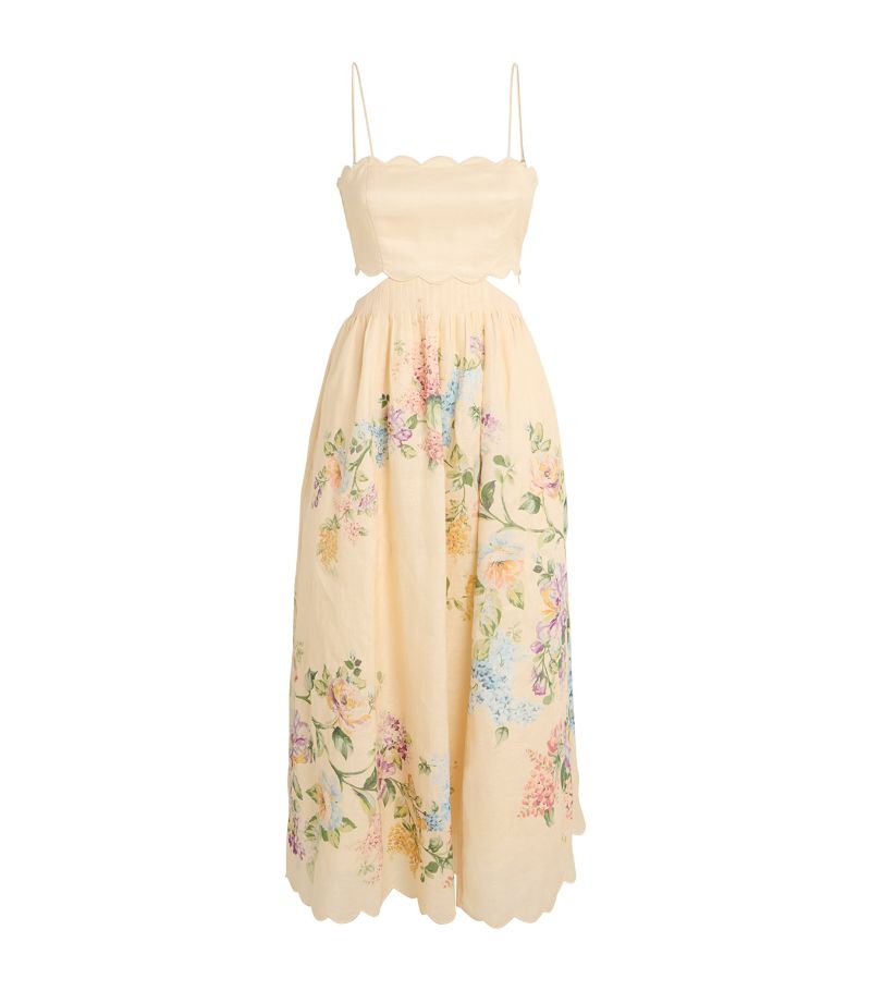 Zimmermann Zimmermann Linen Floral Halliday Dress