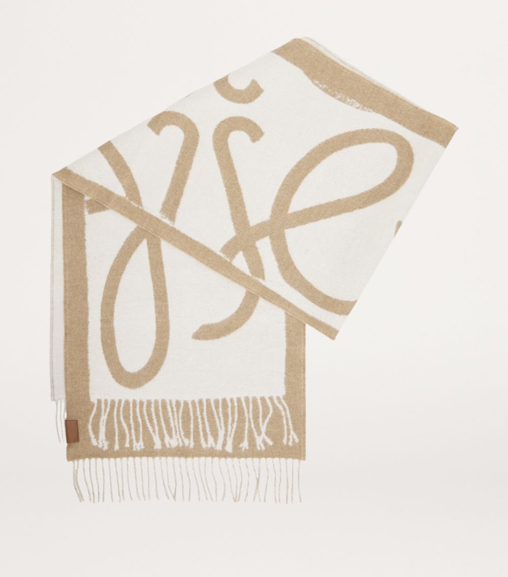 Loewe Loewe Wool-Cashmere Reversible Scarf