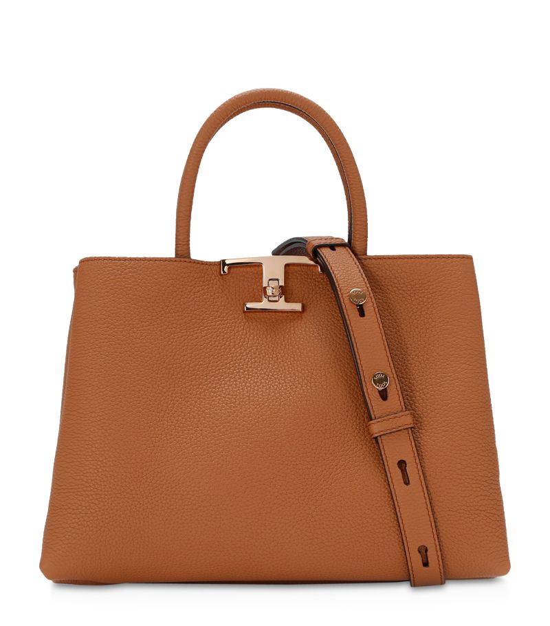 Tod's Tod'S Small Leather Timeless T Shoulder Bag