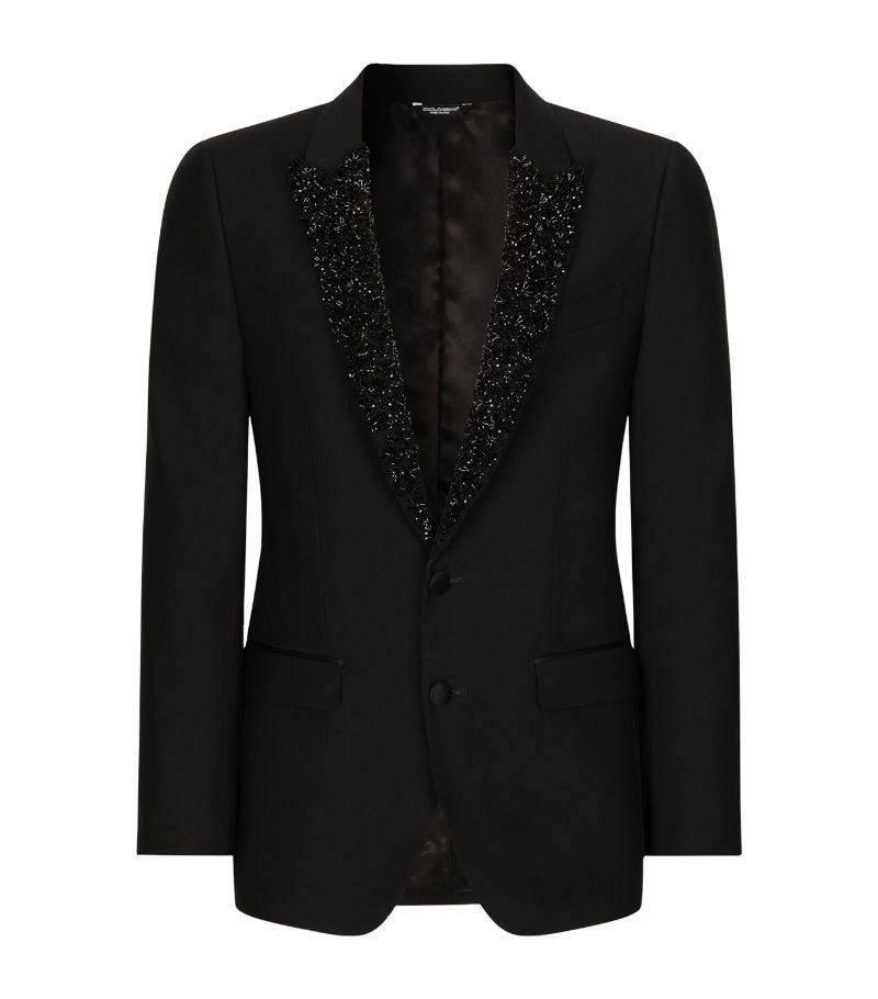 Dolce & Gabbana Dolce & Gabbana Embellished-Lapel Blazer