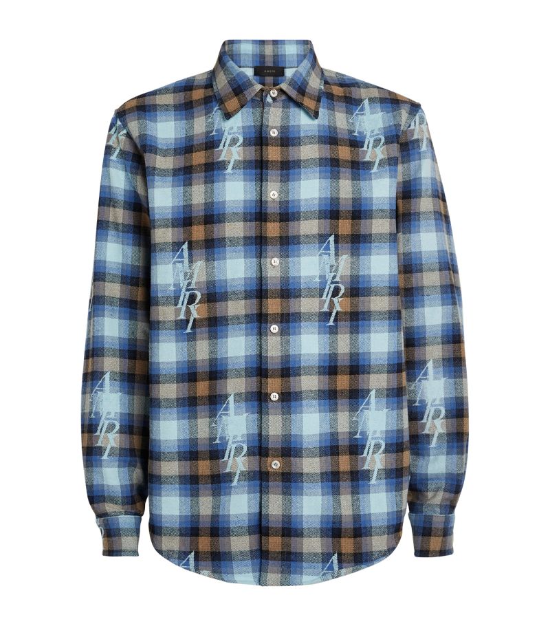 Amiri Amiri Cotton Logo Flannel Shirt