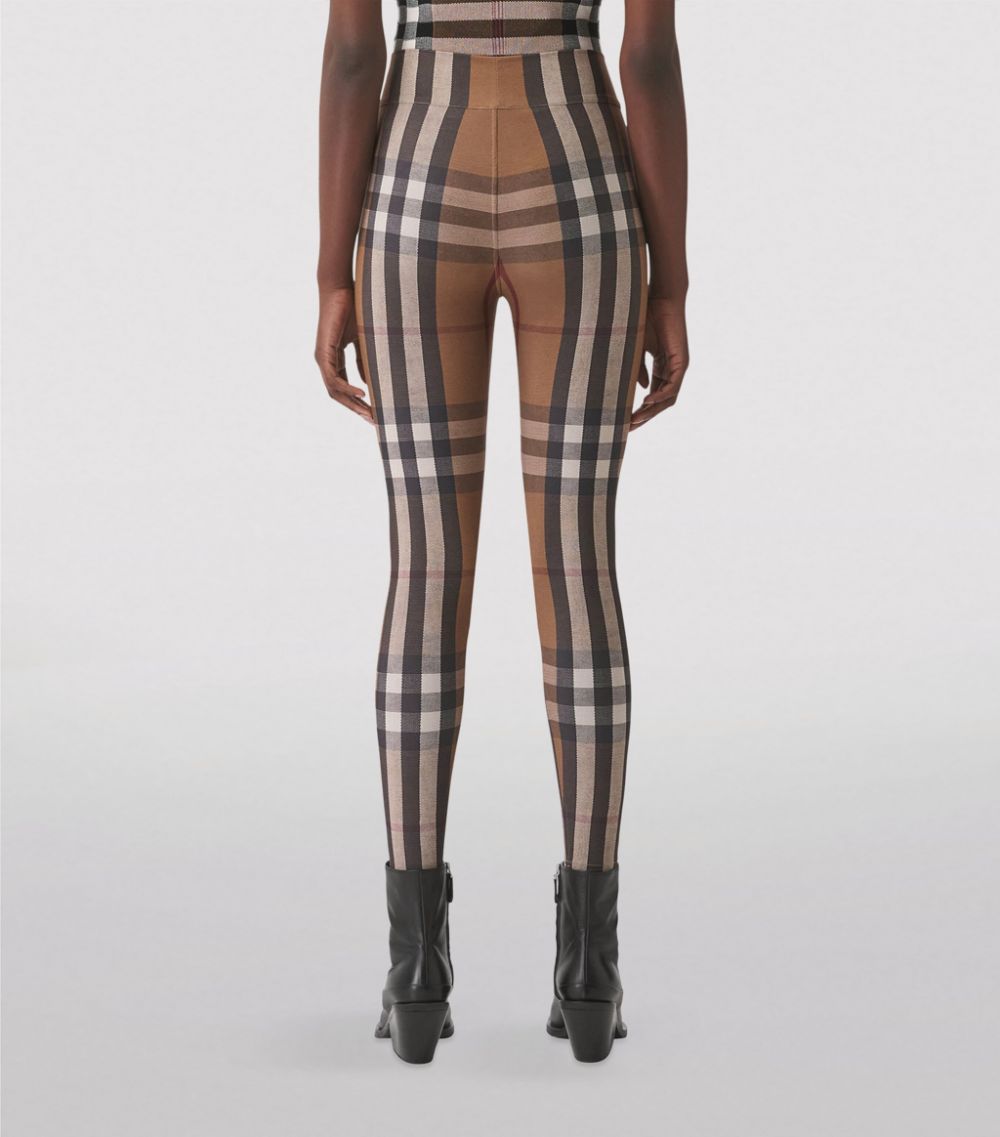 Burberry Burberry Stretch-Jersey Check Leggings