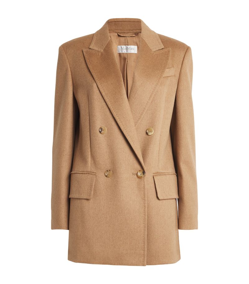 Max Mara Max Mara Camel Hair Double-Breasted Blazer