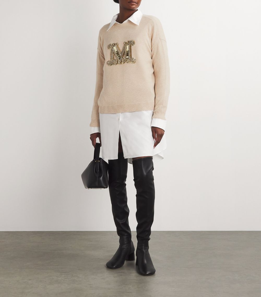 Max Mara Max Mara Wool-Cashmere Embellished Sweater