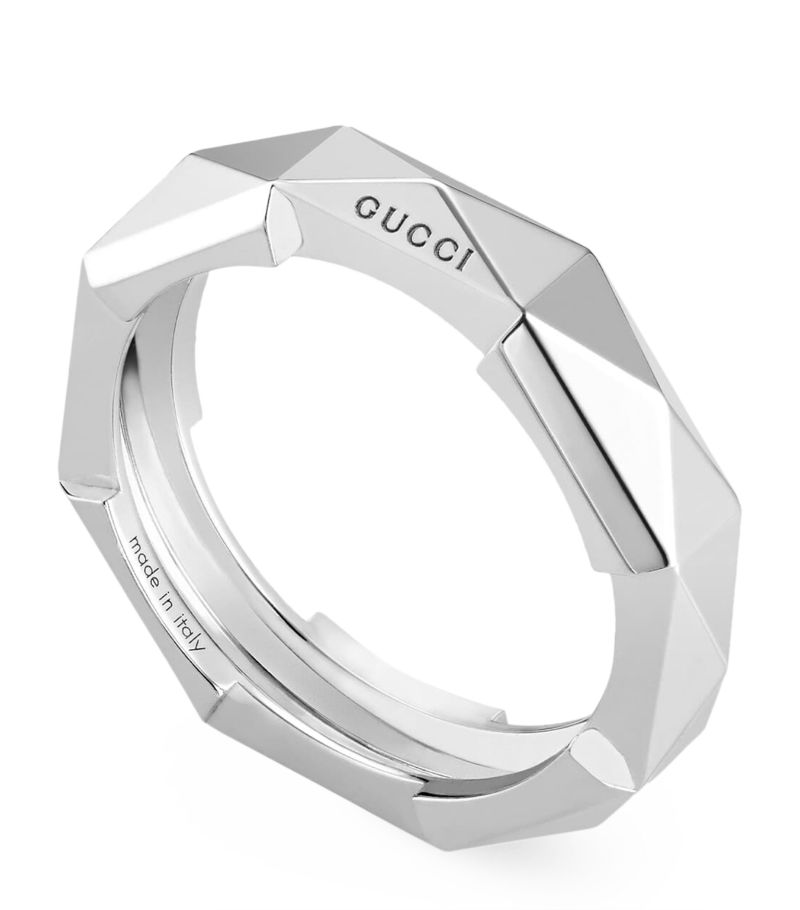 Gucci Gucci White Gold Link To Love Ring