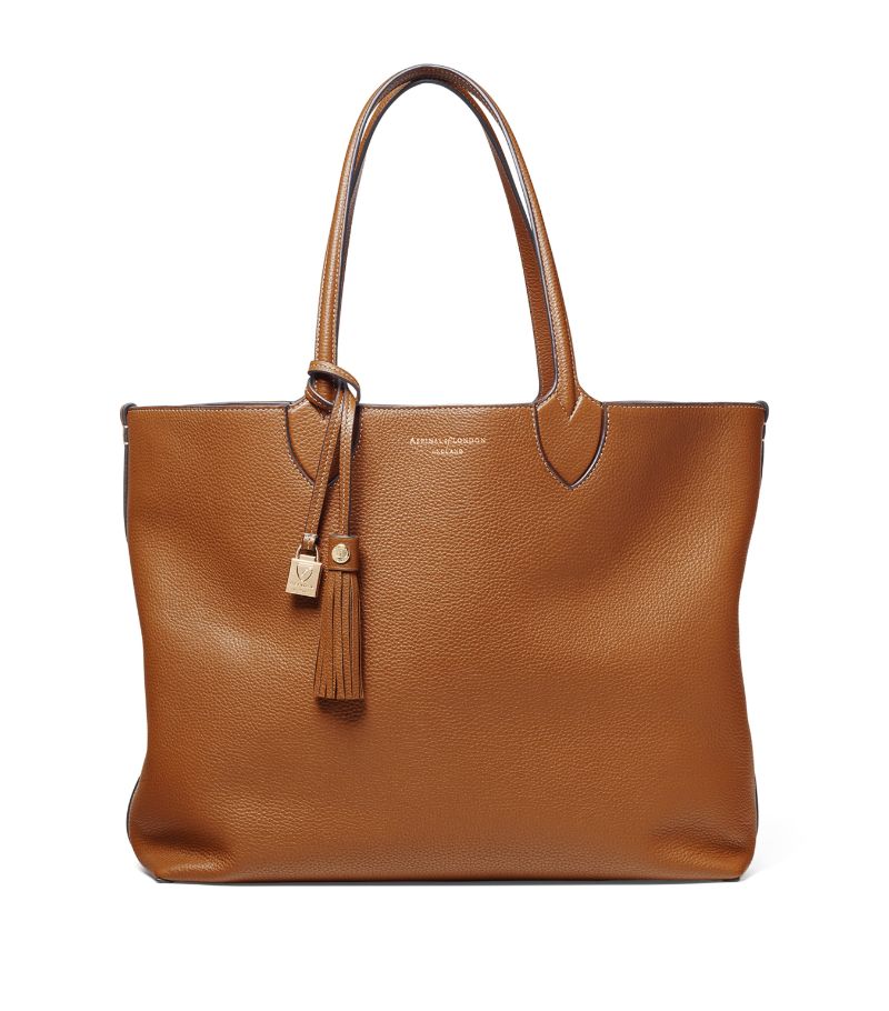  Aspinal Of London Leather Hudson Tote Bag