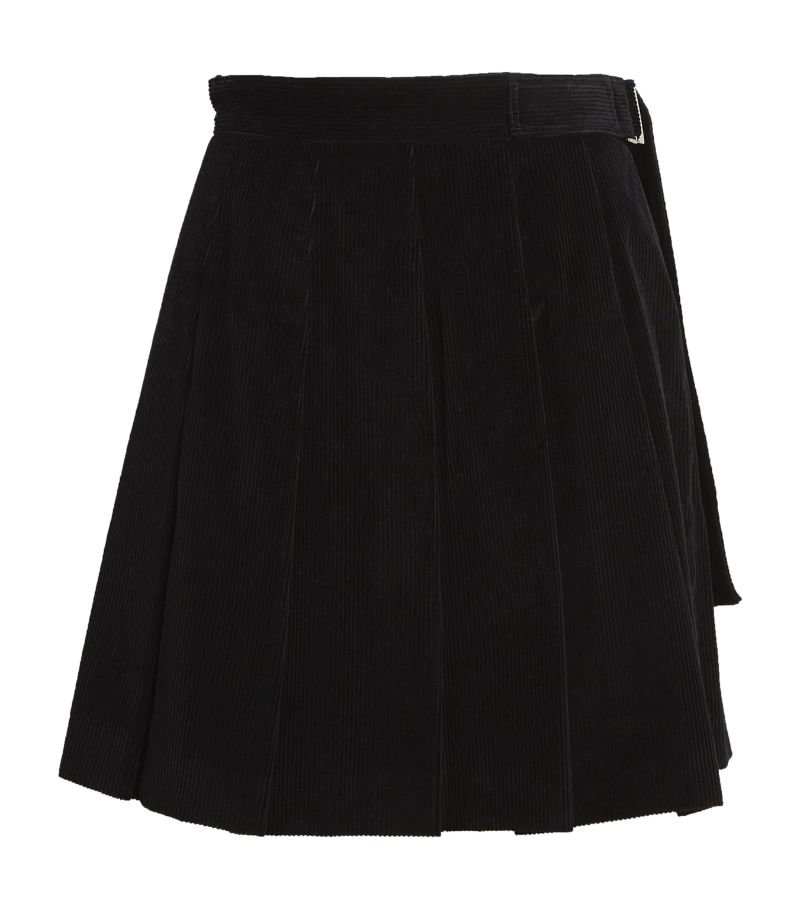 Weekend Max Mara Weekend Max Mara Corduroy Pleated Mini Skirt