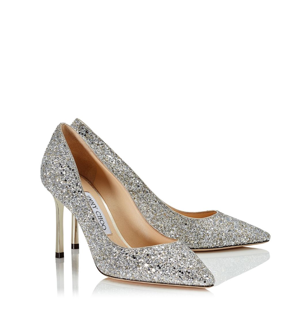 Jimmy Choo Jimmy Choo Romy 85 Glitter Pumps