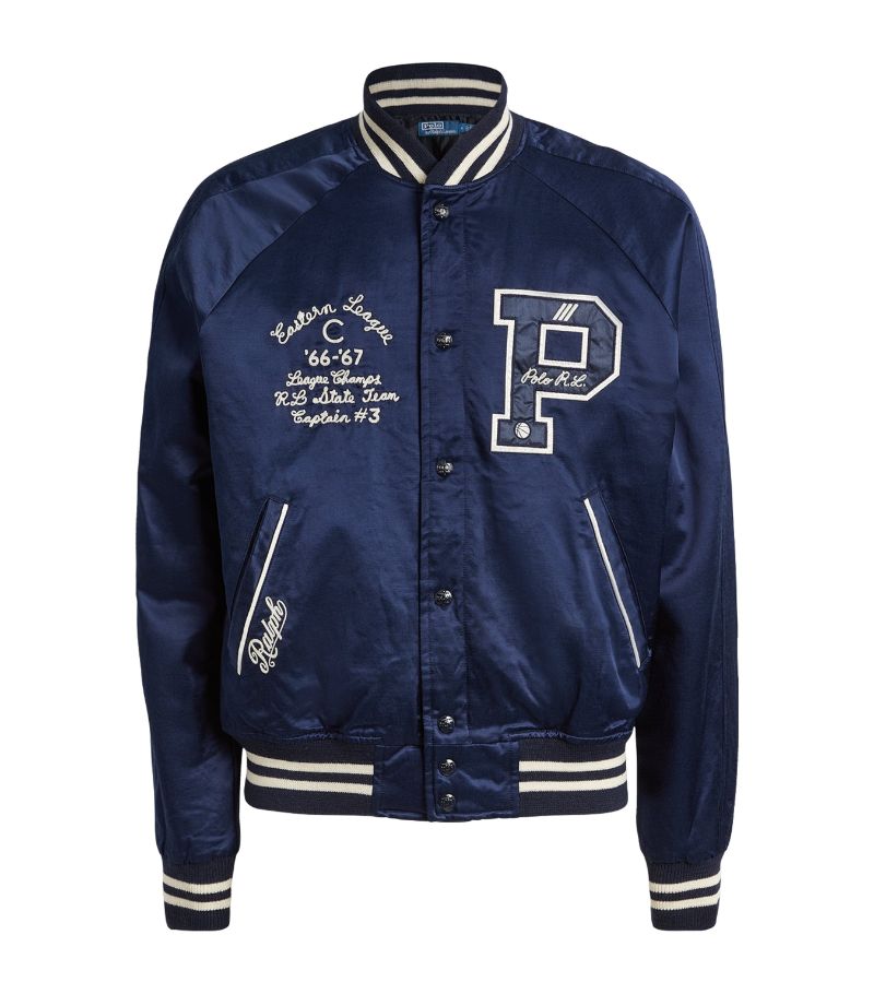 Polo Ralph Lauren Polo Ralph Lauren Satin Varsity Jacket