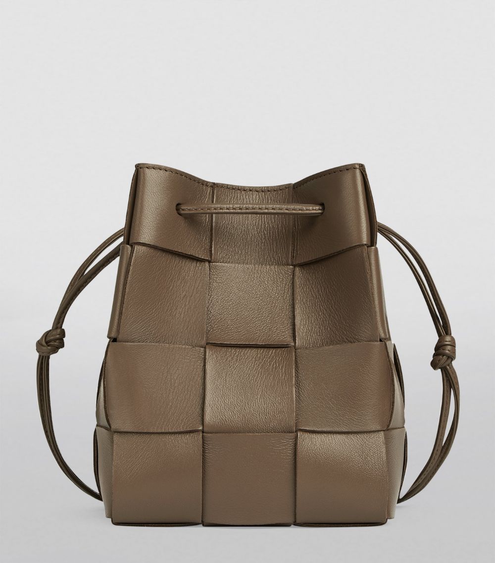 Bottega Veneta Bottega Veneta Small Lambskin Cassette Bucket Bag