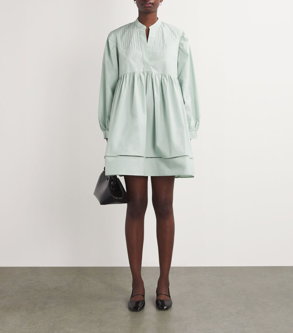  Claudie Pierlot Pleated Shirt Mini Dress