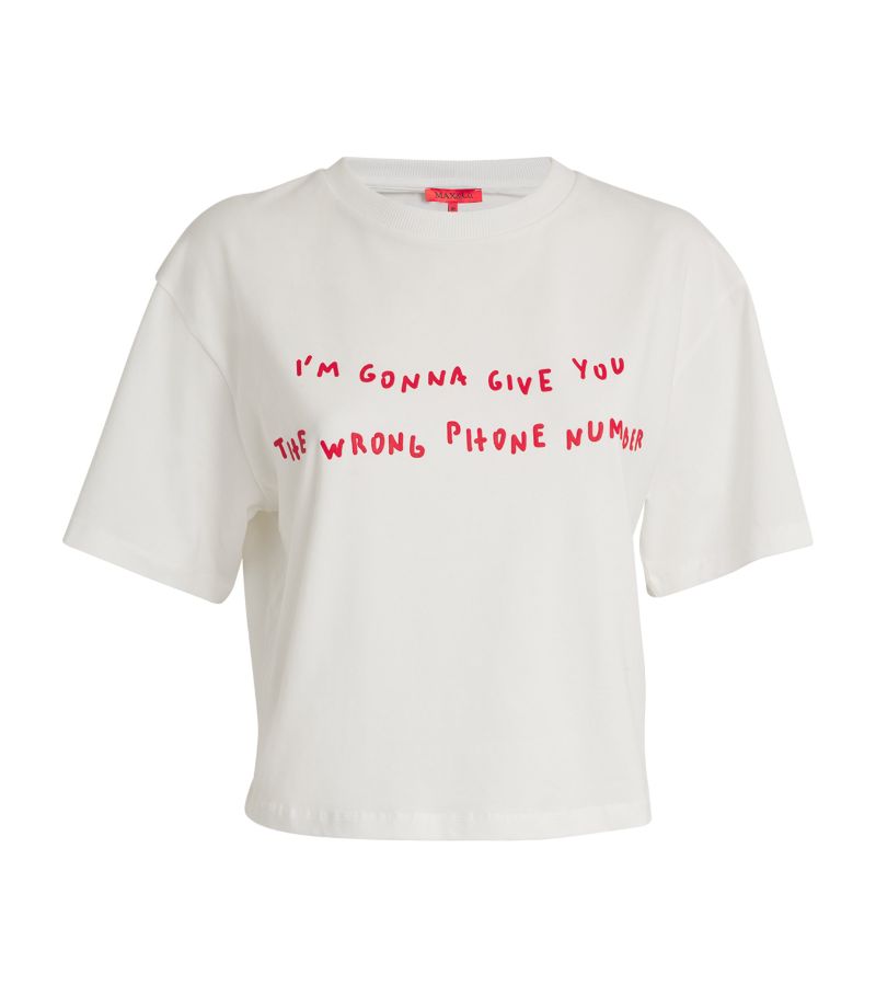 Max & Co. Max & Co. Cotton Slogan T-Shirt