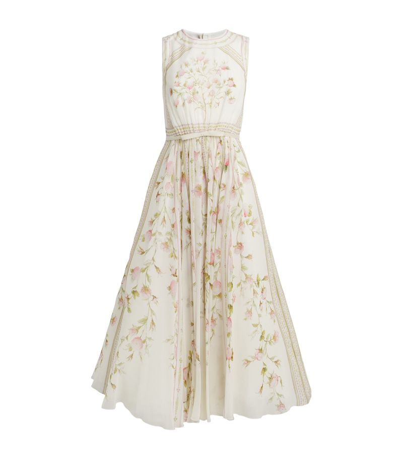 Giambattista Valli Giambattista Valli Georgette Papier Peint Midi Dress