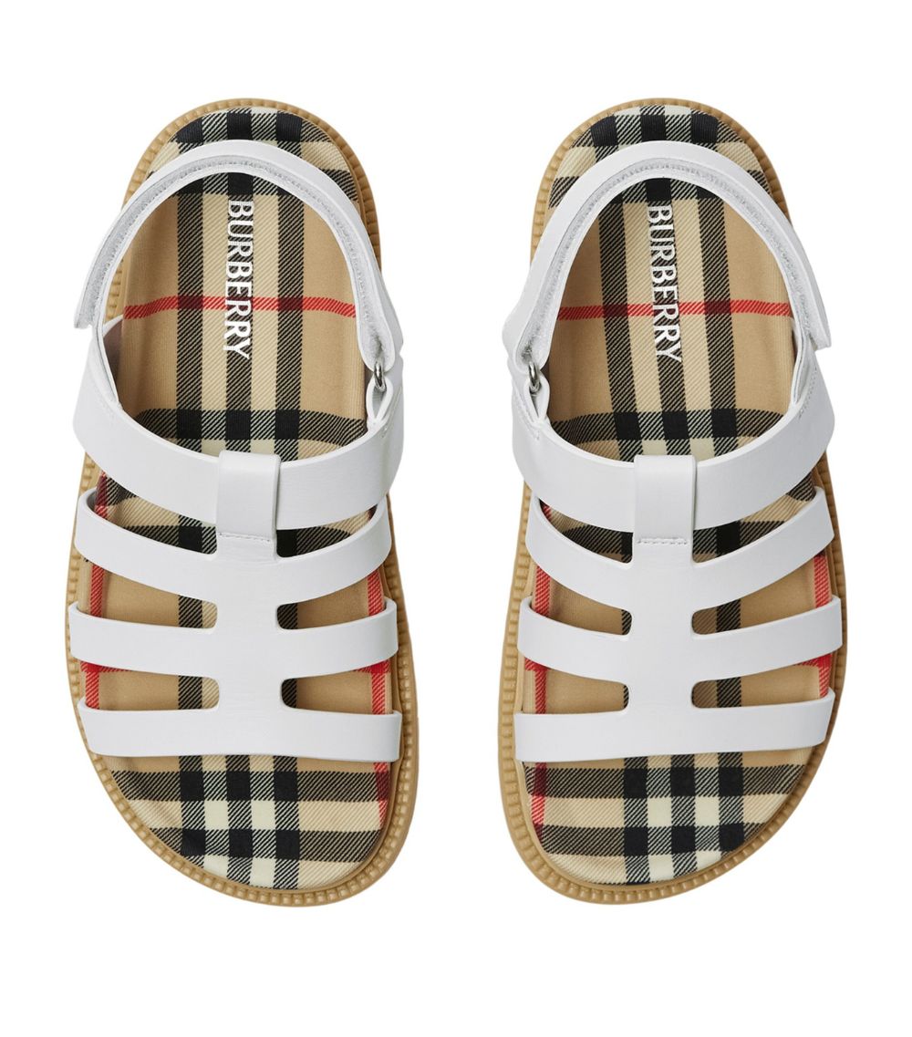 Burberry Burberry Kids Leather Sandals