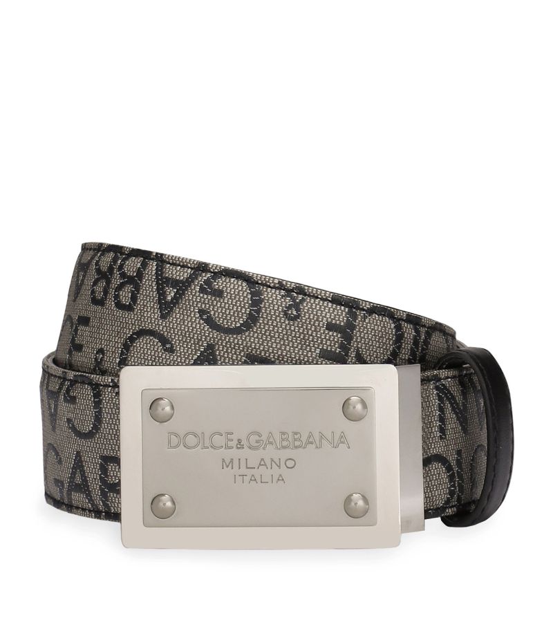 Dolce & Gabbana Dolce & Gabbana Canvas Logo Belt