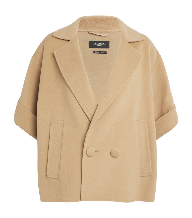 Weekend Max Mara Weekend Max Mara Wool Short-Sleeve Coat