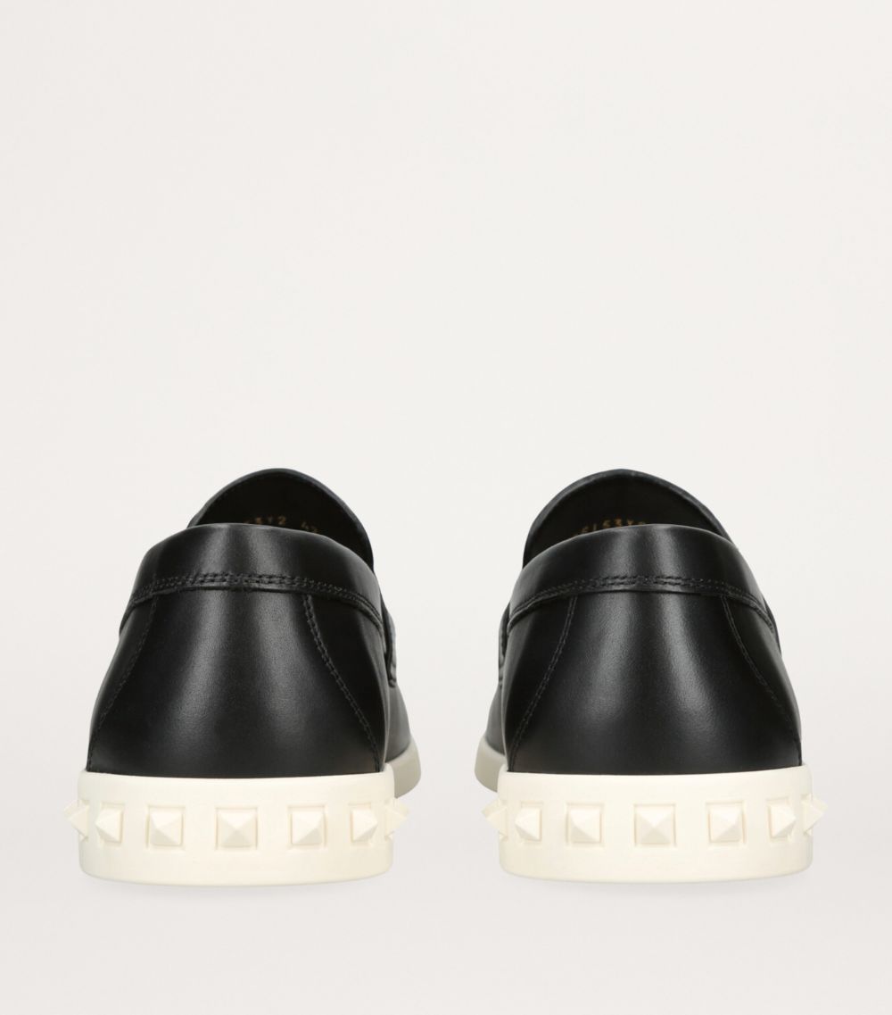 VALENTINO GARAVANI Valentino Garavani Leather Leisure Flow Loafers