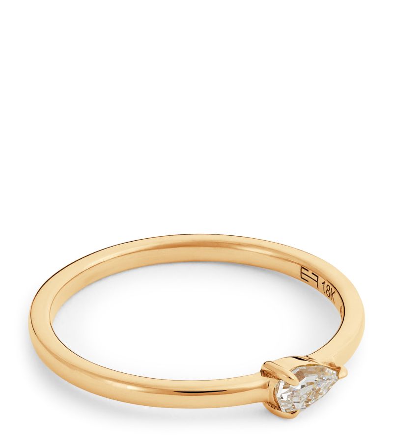 Eva Fehren Eva Fehren Yellow Gold And Diamond Boa Ring (Size 6.5)