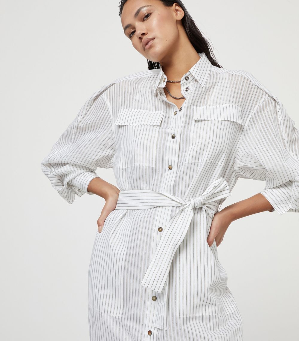 Brunello Cucinelli Brunello Cucinelli Striped Shirt Dress