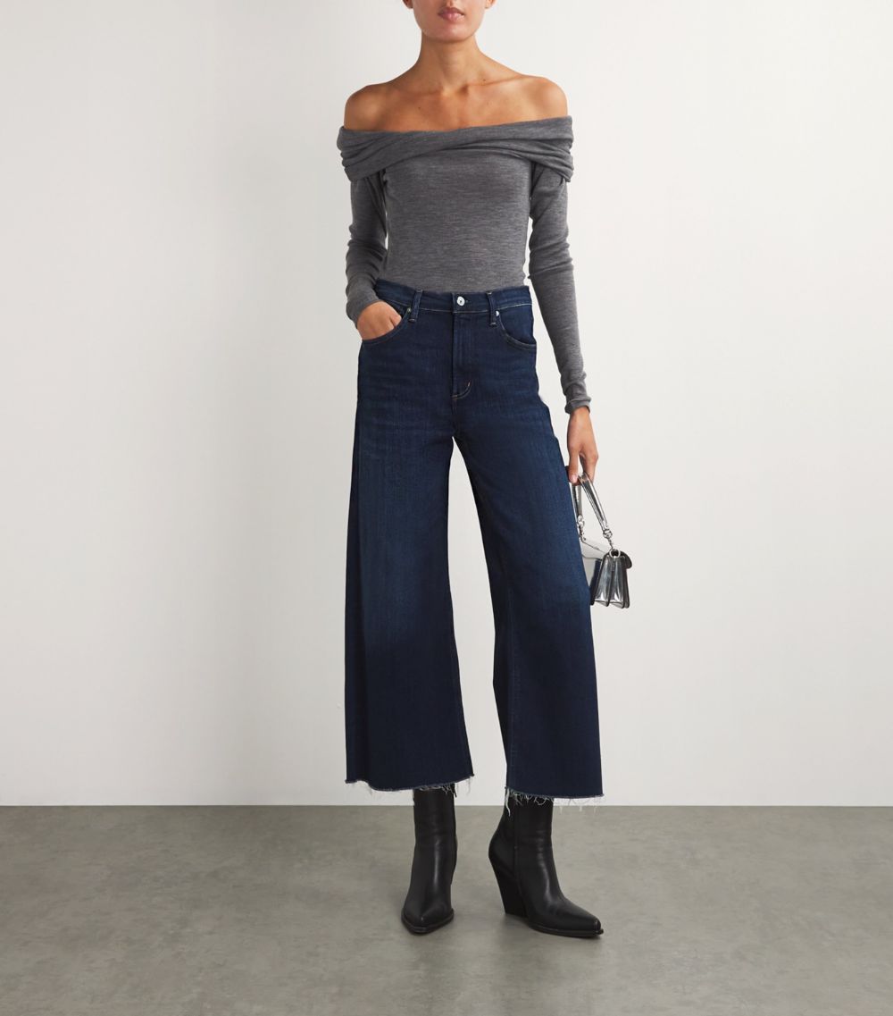 Citizens Of Humanity Citizens Of Humanity Lyra Cropped Wide-Leg Jeans