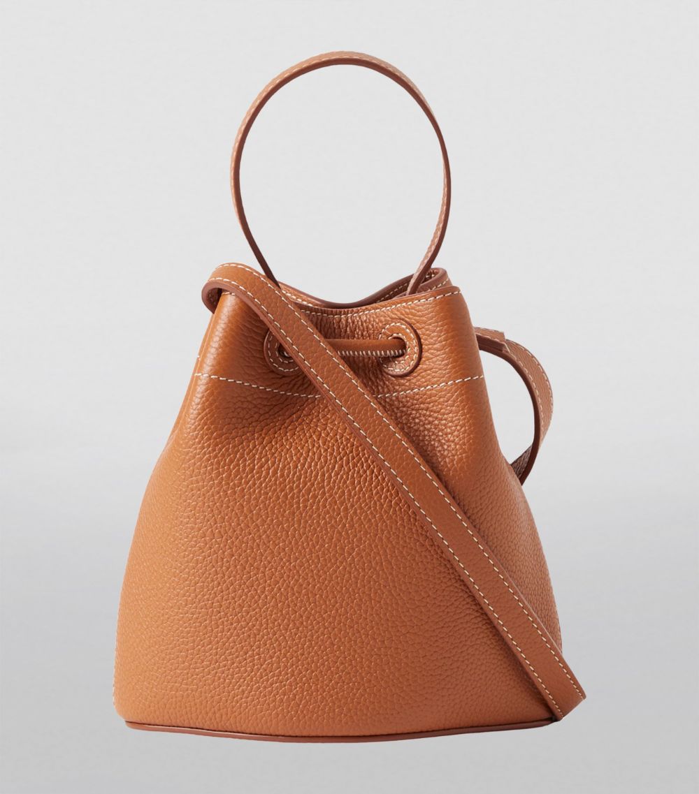 Burberry Burberry Mini Leather Tb Bucket Bag