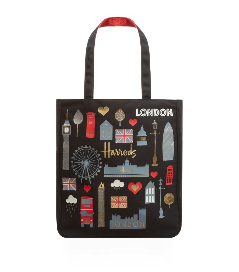 Harrods Harrods London Glitter Tote Bag