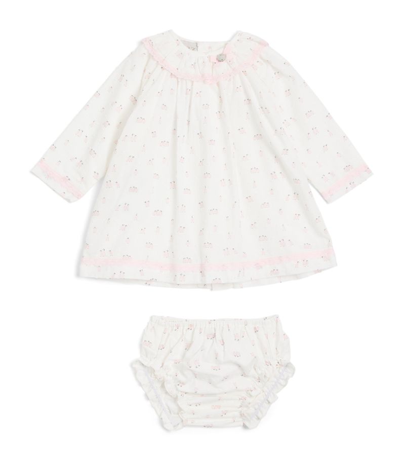 Paz Rodriguez Paz Rodriguez Cotton Dress And Bloomers Set (1-24 Months)