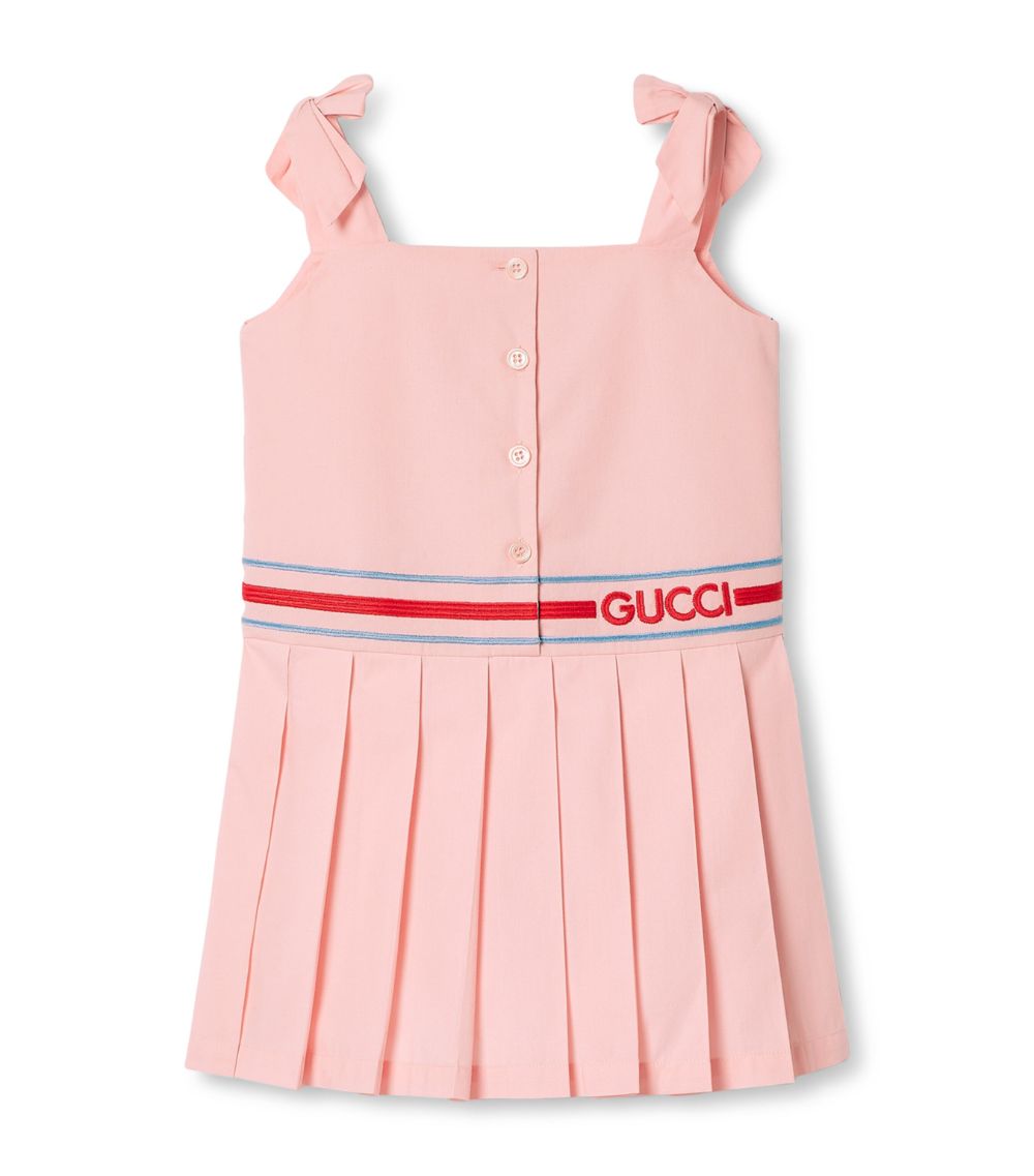 Gucci Gucci Kids Cotton Poplin Pleated Dress (4-12 Years)