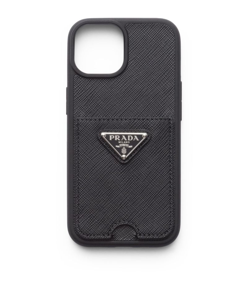 Prada Prada Saffiano Leather Iphone 15 Case