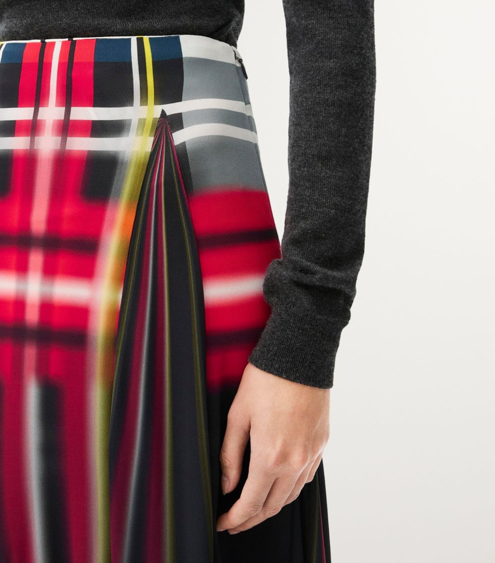 Loewe Loewe Tartan Print Maxi Skirt