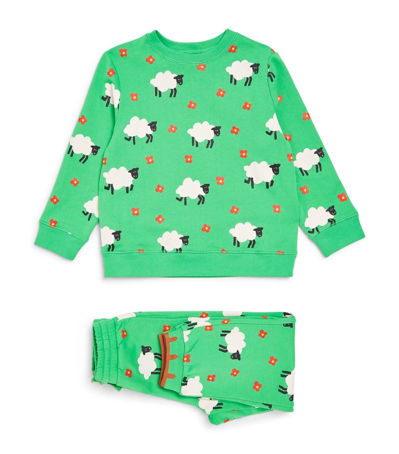 Stella McCartney Kids Stella Mccartney Kids Stretch-Cotton Sheep Print Tracksuit (2-14+ Years)