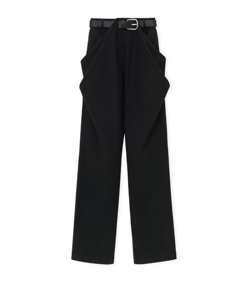 Loewe Loewe Cotton Draped Trousers