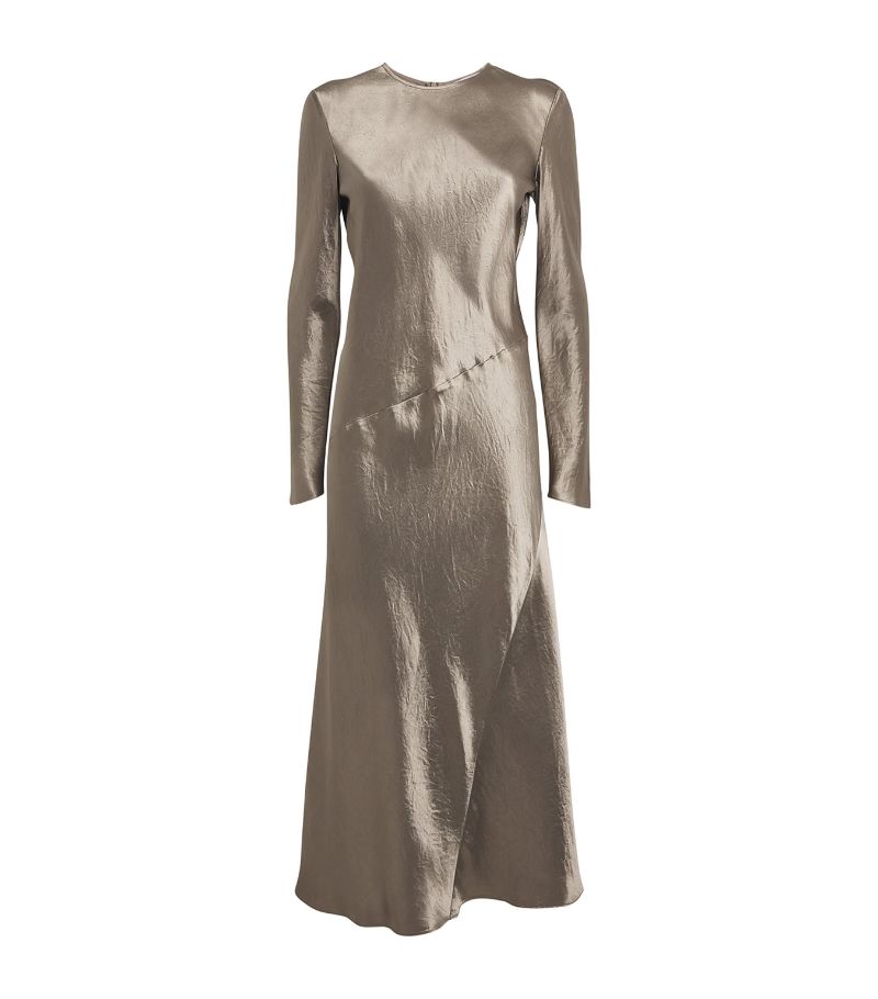 Max Mara Leisure Max Mara Leisure Satin Long-Sleeve Midi Dress