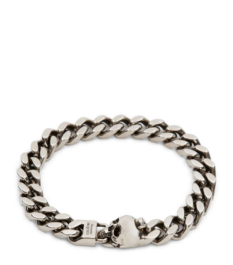 Alexander McQueen Alexander Mcqueen Brass Skull Chain Bracelet