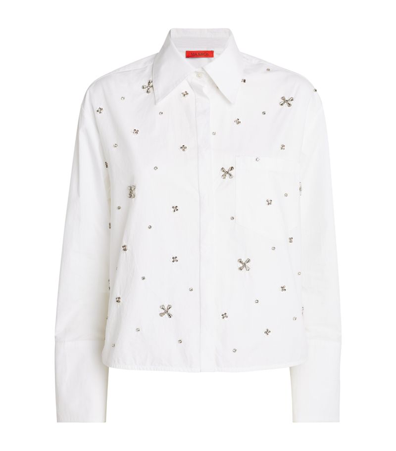 Max & Co. Max & Co. Sequin And Rhinestone-Embellished Shirt