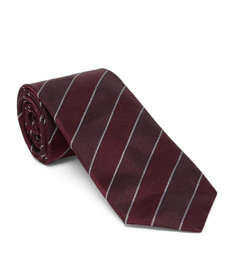 Brunello Cucinelli Brunello Cucinelli Silk Striped Tie